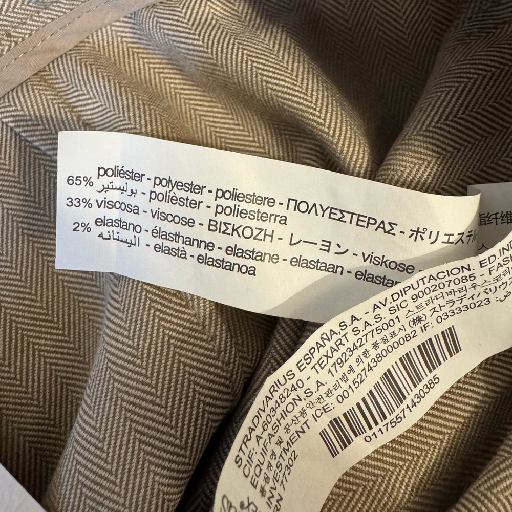 Stradivarius Women's Beige Trousers, Size 6, New With Tags - Picture 11 of 11